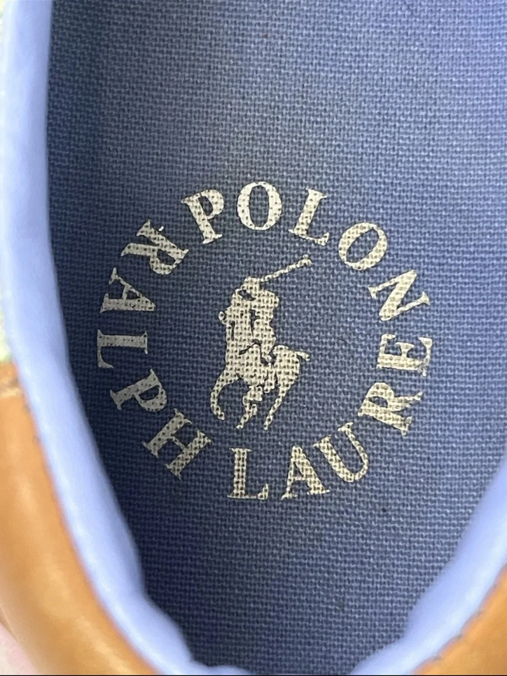 Polo Ralph Lauren Slip On Canvas Boat Shoes Men 11D Pastel Pink Blue Pink Green